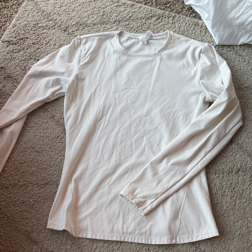 Yogalicious Cream Long Sleeve Top